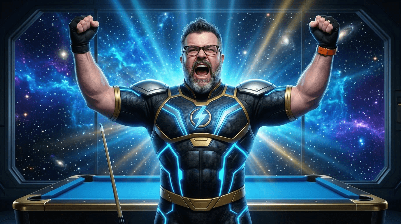 Flash Gordon Pool — Hero Pose